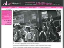 Tablet Screenshot of pinktrianglepress.com